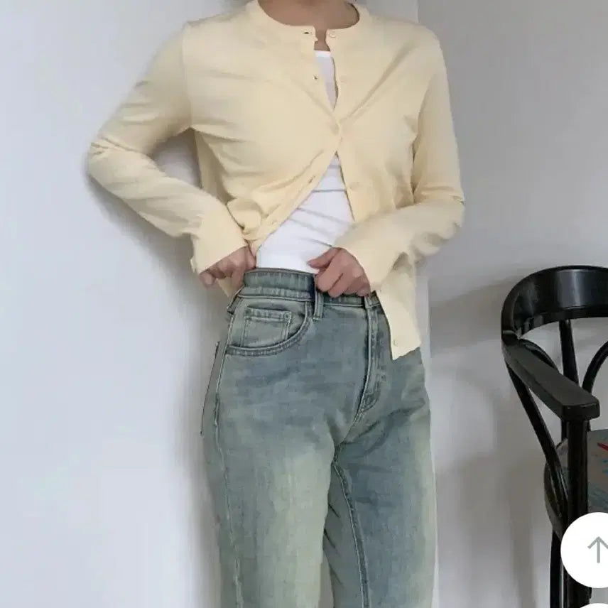 [BUNJANG] Spao Round Neck Cardigan / 스파오 라운드넥 가디건