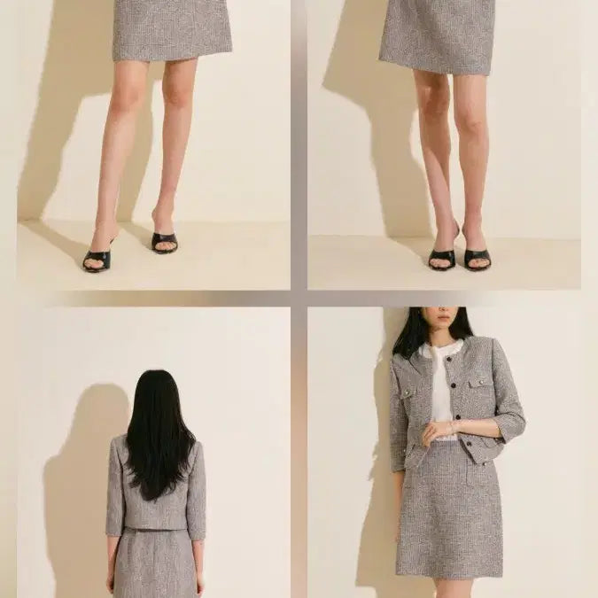 [SOLD OUT] 블랑쇼 졸리 트위드 자켓 스커트 셋업 s