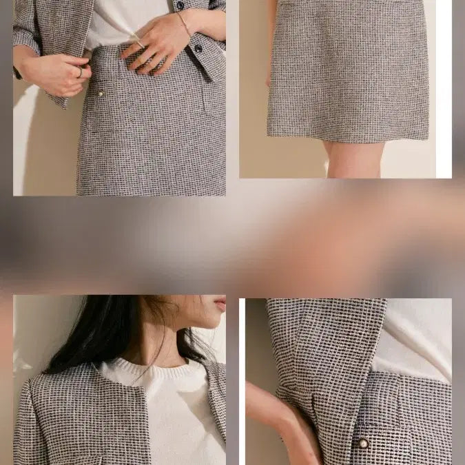 [SOLD OUT] 블랑쇼 졸리 트위드 자켓 스커트 셋업 s