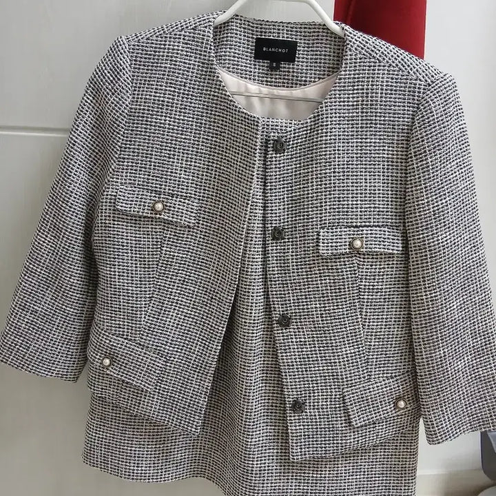 [SOLD OUT] 블랑쇼 졸리 트위드 자켓 스커트 셋업 s
