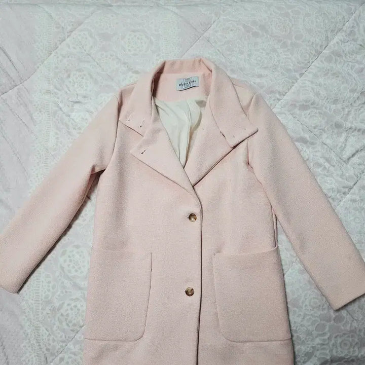 [BUNJANG] Maje Pink Half Coat / 마쥬 핑크색 하프 코트