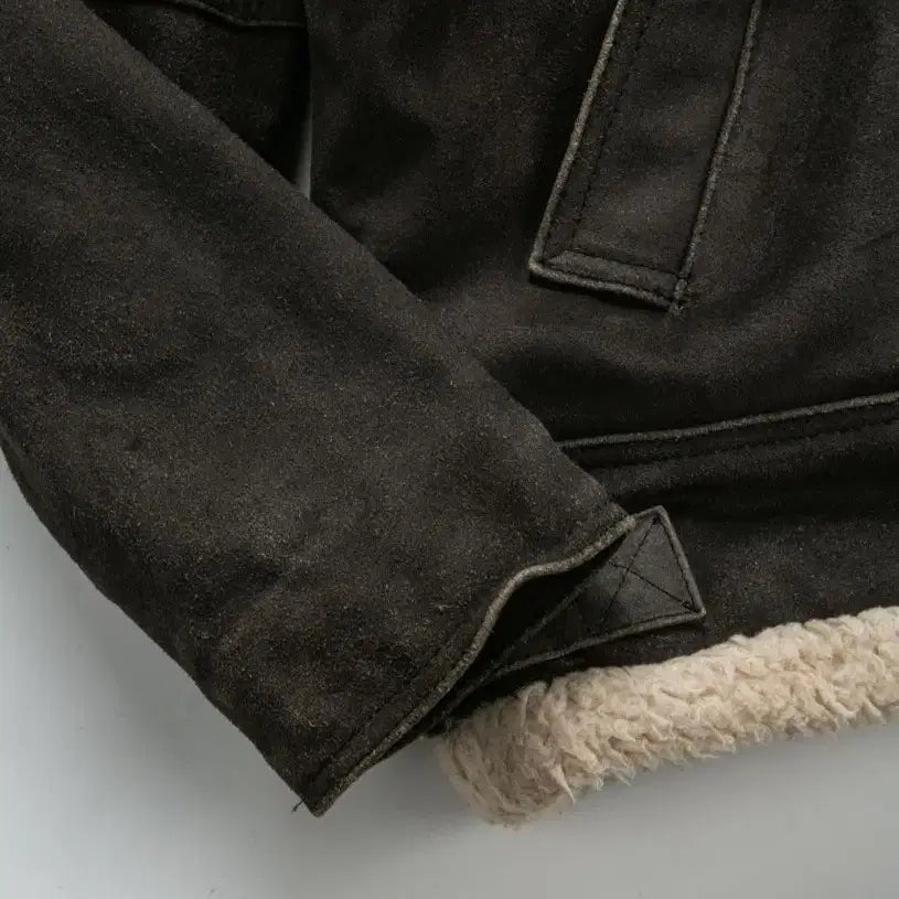 [BUNJANG] PAFJ Vintage Suede Mouton Jacket / PAFJ 빈티지 Suede Mouton Jacket