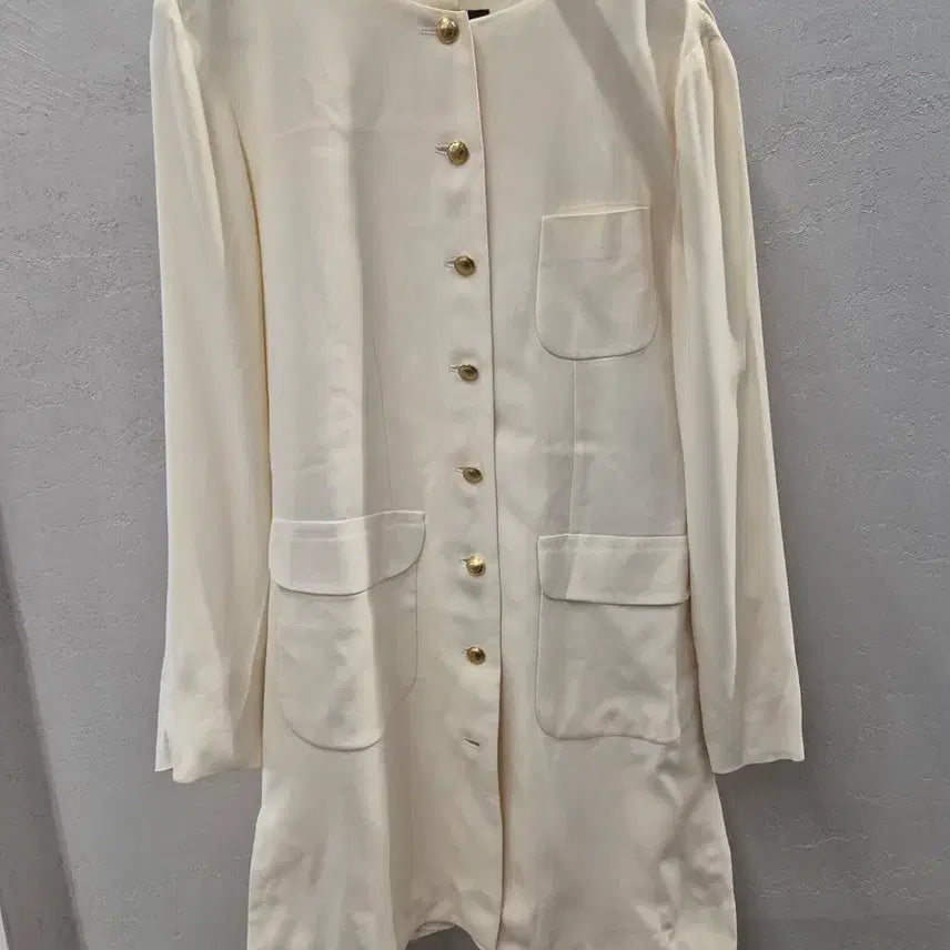 [BUNJANG] Gucci Ivory Silk Jacket / 구찌 실크 100% 아이보리 자켓 42