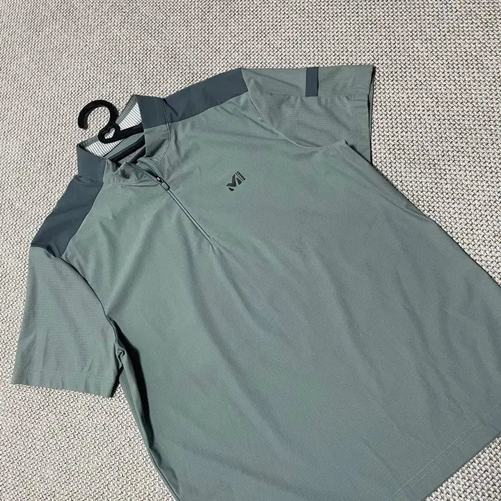 [BUNJANG] Millet Functional Half-Zip T-shirt / L 밀레 반집업 기능성 반팔티 B.7711