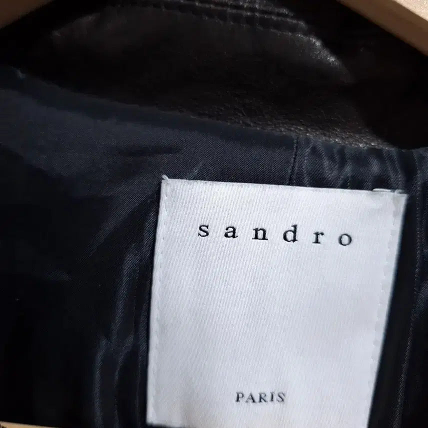 [BUNJANG] Sandro Black Leather Long Dress / Sandro 샌드로 블랙 가죽 롱 원피스