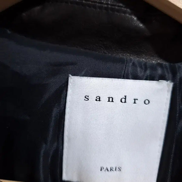 [BUNJANG] Sandro Black Leather Long Dress / Sandro 샌드로 블랙 가죽 롱 원피스