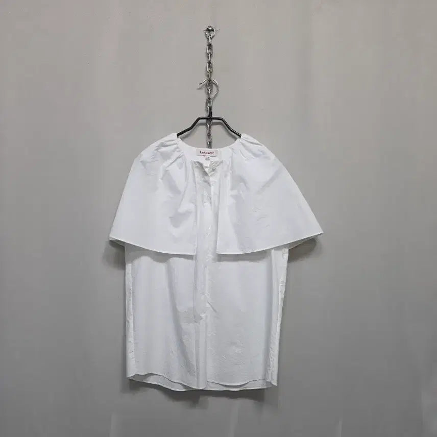 [BUNJANG] LeSavoir White Cape Blouse / LeSavoir 르사브아화이트 케이프 블라우스