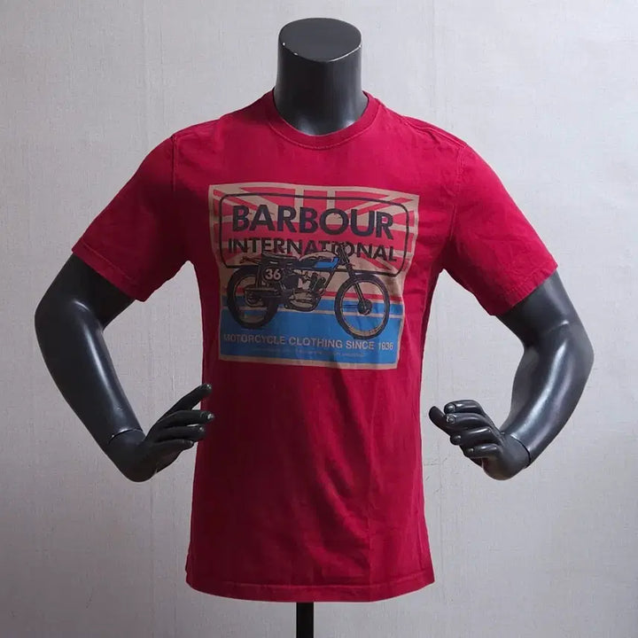 [BUNJANG] Barbour International Red T-shirt / 바버 인터내셔널 반팔 티셔츠 레드