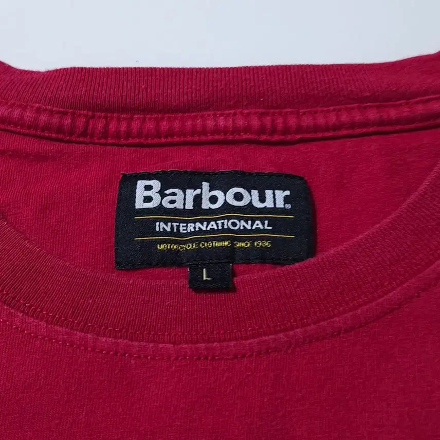 [BUNJANG] Barbour International Red T-shirt / 바버 인터내셔널 반팔 티셔츠 레드