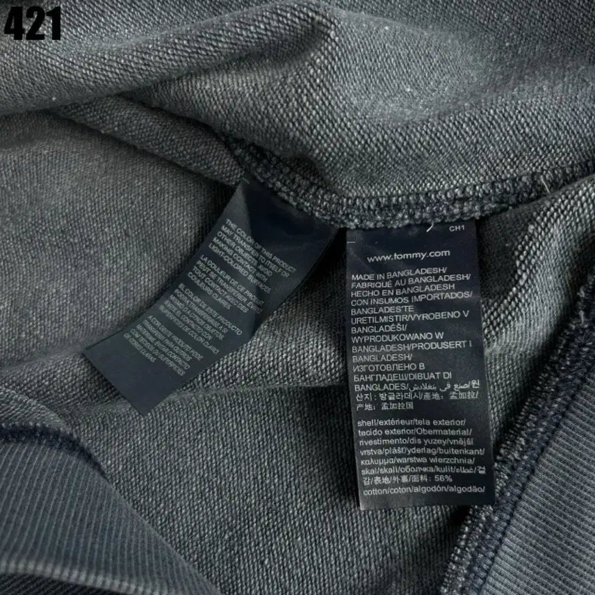 [BUNJANG] Tommy Hilfiger Half-Zip Sweatshirt Navy / 타미힐피거 하프집업 맨투맨 네이비