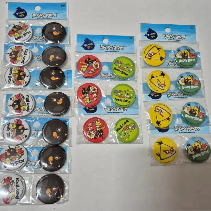 [BUNJANG] Retro Angry Birds Pin Badge / 고전 레트로 앵그리 버드 핀뱃지