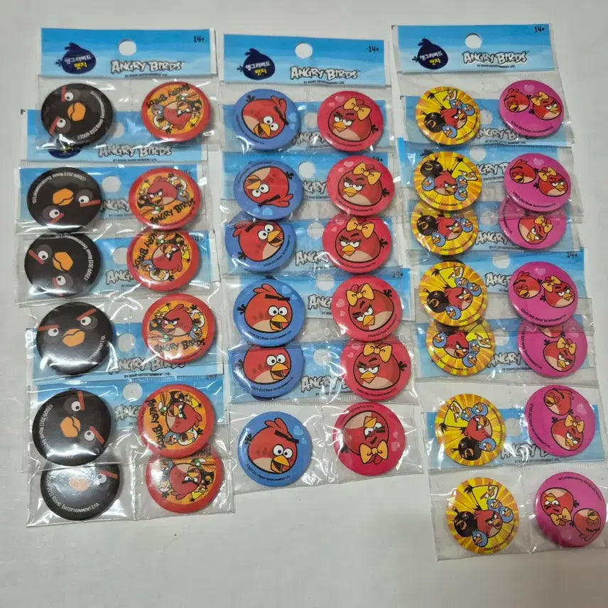 [BUNJANG] Retro Angry Birds Pin Badge / 고전 레트로 앵그리 버드 핀뱃지