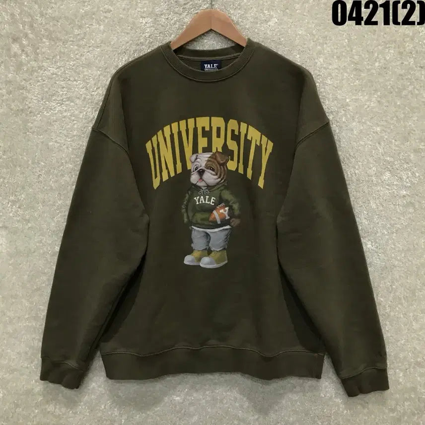 [BUNJANG] Yale Bulldog Sweatshirt XL / 예일대 YALE 불독 맨투맨 티셔츠 xl