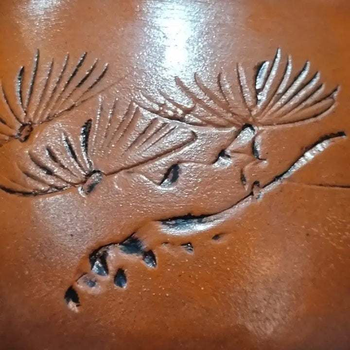 [BUNJANG] Tokoname Ware Pine Tree Teacup / 다관 찻잔 다기 송학 문양. 지름 6.4 높이 4.3