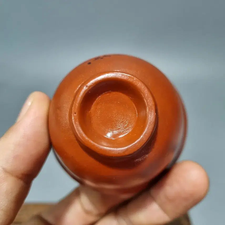 [BUNJANG] Tokoname Ware Pine Tree Teacup / 다관 찻잔 다기 송학 문양. 지름 6.4 높이 4.3
