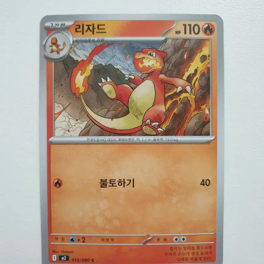 [BUNJANG] Pokemon Lizard Base Set Card / 포켓몬카드 리자드