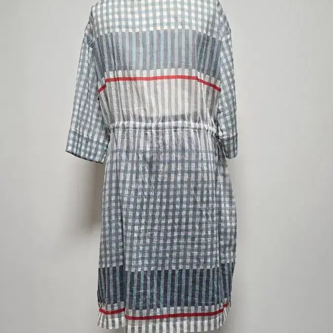 [BUNJANG] Triana Check Pattern Hooded Long Coat / 트리아나 체크 패턴 후드 롱 코트