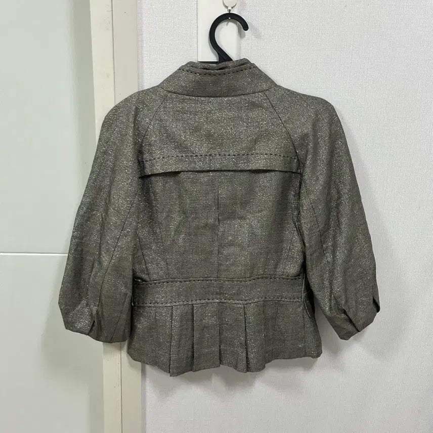 [SOLD OUT] 반짝이 은색 숏 자켓 [85] - 배송비포함