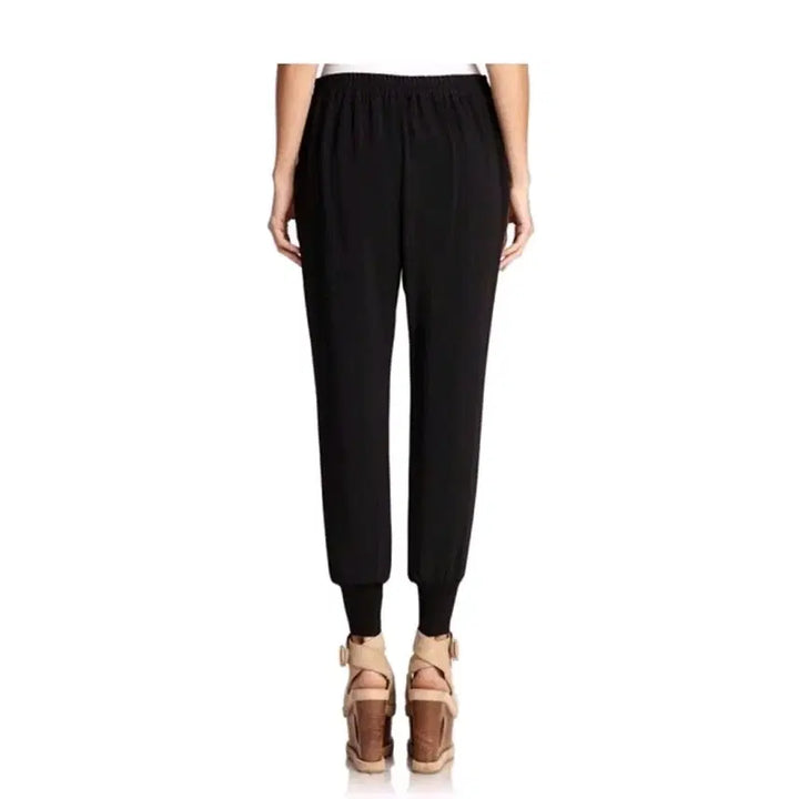 [BUNJANG] Paper Moon Joker Pants - Black / 페이퍼문 밴딩 조커 팬츠 - 블랙,55