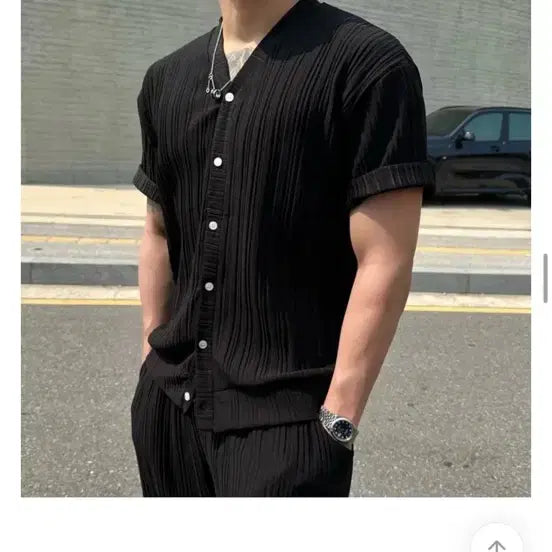 [BUNJANG] Unisex Pleated Training Set / 새제품 남녀공용 가능 찰랑 커플 시밀러 플리츠 트레이닝 세트