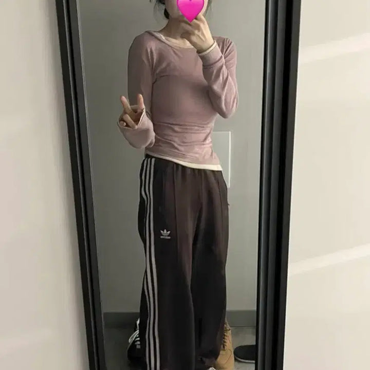 [BUNJANG] Adidas Beckenbauer Track Pants Brown / 아디다스 베켄바우어 트랙 팬츠 브라운