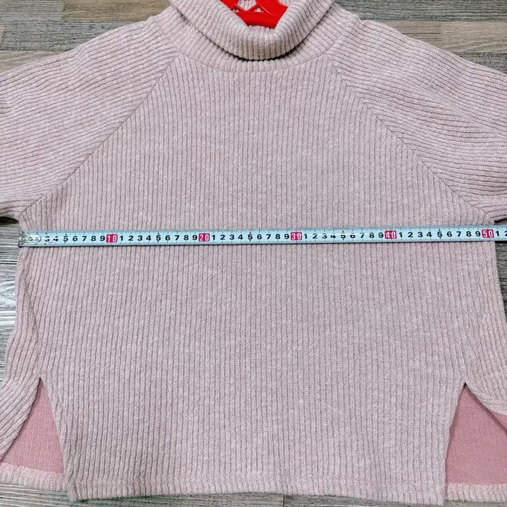 [SOLD OUT] 핑크색 골지 니트 폴라티