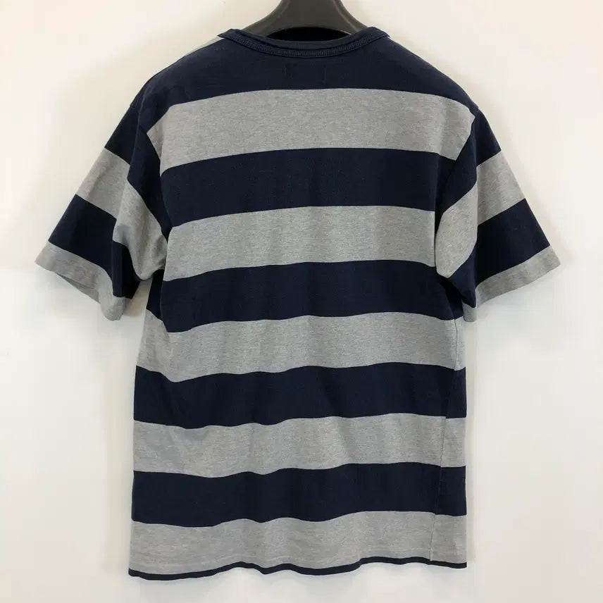 [BUNJANG] Espionage Striped Pocket T-shirt / 에스피오나지 단가라 포켓반팔 M