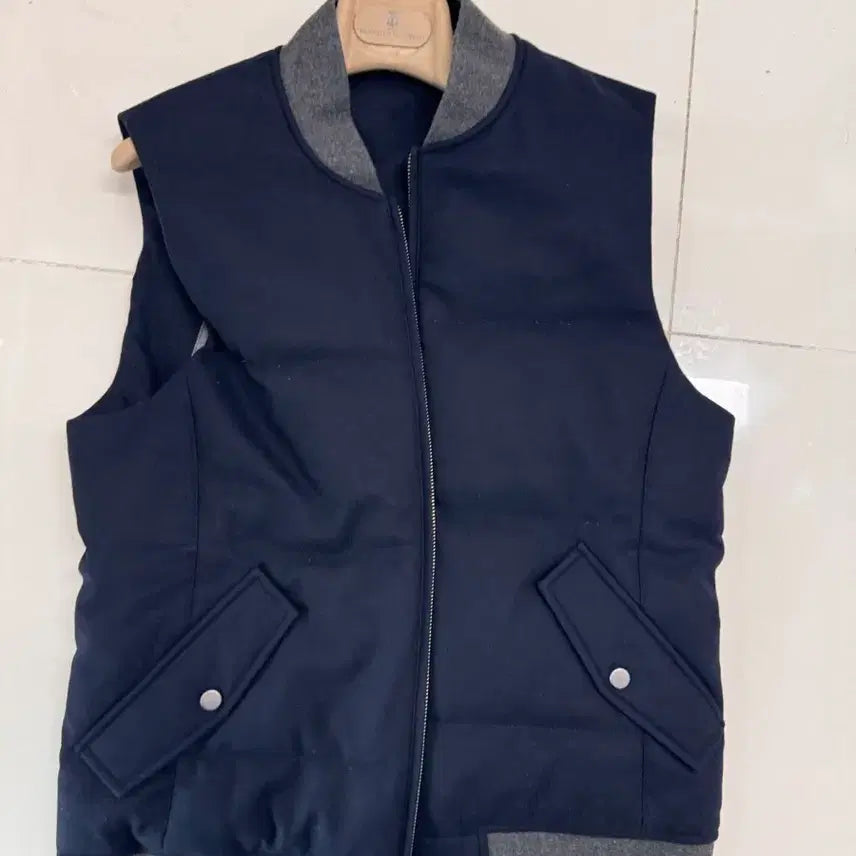 [SOLD OUT] 수트서플라이 / 울/캐시미어 혼방 다운 집업 베스트 / M