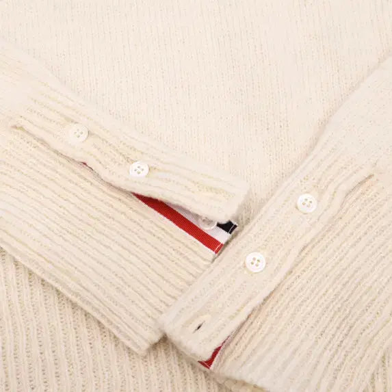 [BUNJANG] Thom Browne Shetland Diagonal Classic Knit Sweater / 톰브라운 셔틀랜드 사선 클래식 니트 MKA317A-01085100