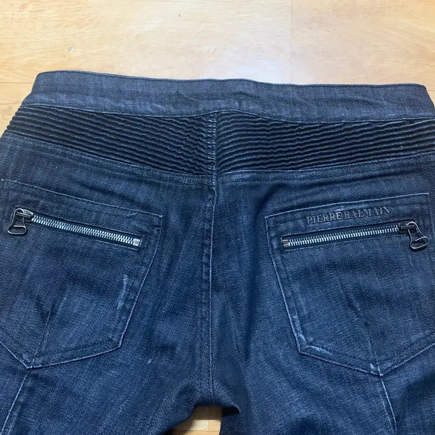 [BUNJANG] Balmain Denim Biker Jeans (Size 28) / BALMAIN 피에르 발망 by 발망 데님 바이커 데님팬츠(28 사이즈)
