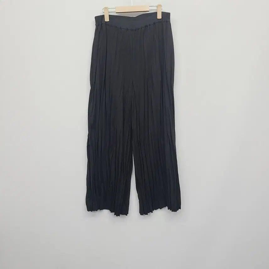 [BUNJANG] COS Crinkle Wide Pants Black (M) / COS 코스 정품 크링클 주름 와이드 팬츠 블랙 (M사이즈/밴딩)