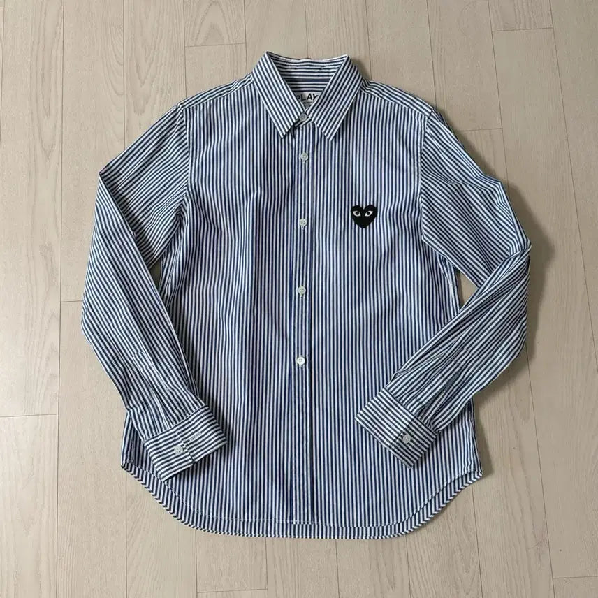 [SOLD OUT] 꼼데가르송 스트라이프 셔츠 블랙와펜