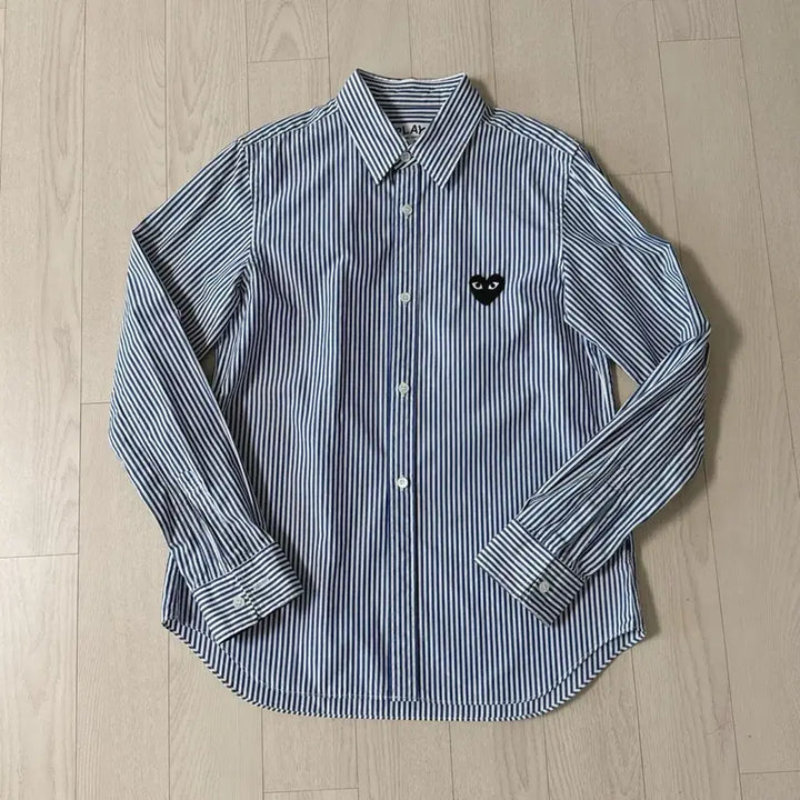 [SOLD OUT] 꼼데가르송 스트라이프 셔츠 블랙와펜