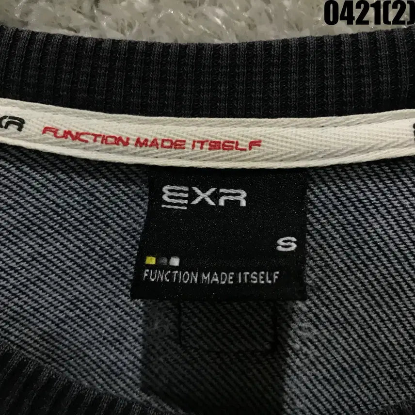[BUNJANG] EXR Check Pattern Sweatshirt / EXR 체크 패턴 맨투맨 티셔츠 s