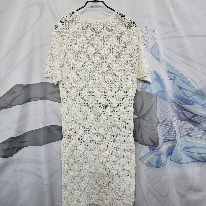 [BUNJANG] Crochet Knit Long Dress / 크로쉐  니트 원피스