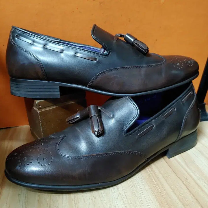 [BUNJANG] Esquire Portfolio Leather Loafers (260) / 에스콰이어 포트폴리오 천연가죽 로퍼(260)
