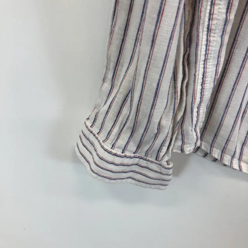 [SOLD OUT] 게스 린넨 헨리넥 패치로고셔츠 XL