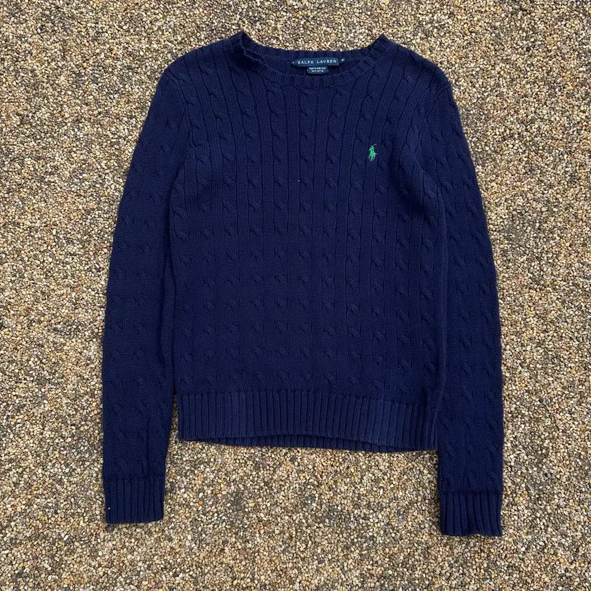 [BUNJANG] 폴로(POLO RalphLauren)네이비 케이블 니트 / 폴로(POLO RalphLauren)네이비 케이블 니트