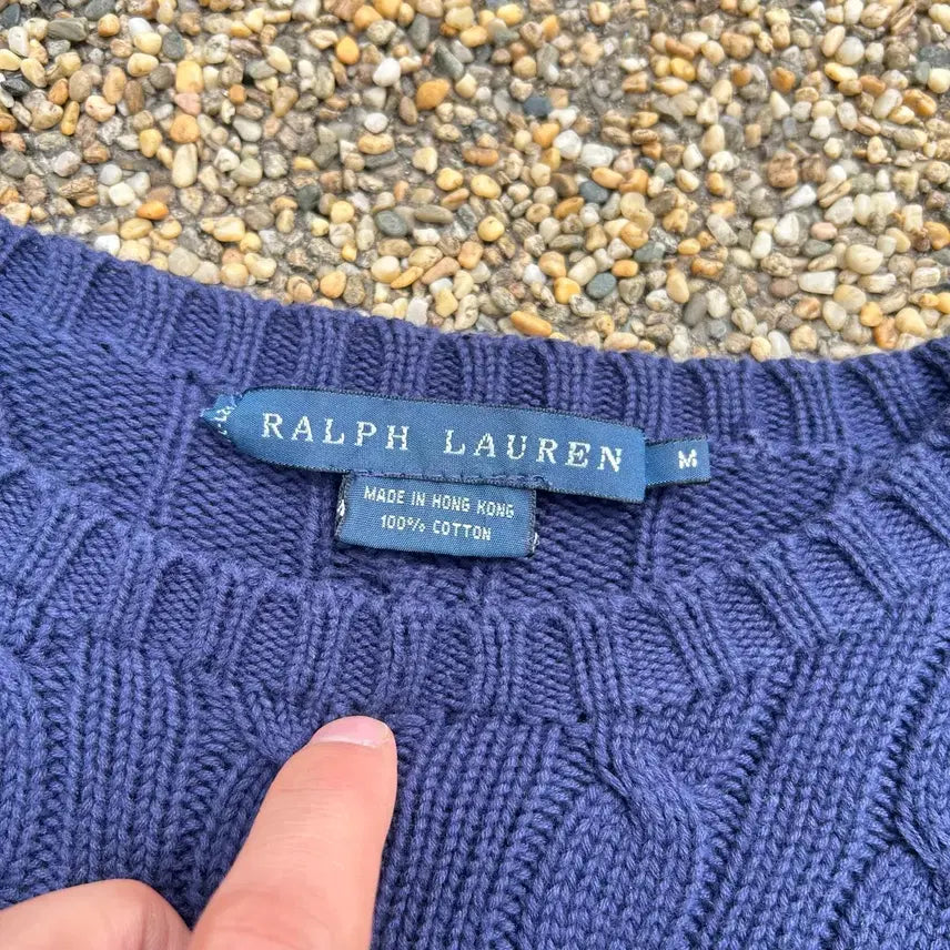 [BUNJANG] 폴로(POLO RalphLauren)네이비 케이블 니트 / 폴로(POLO RalphLauren)네이비 케이블 니트