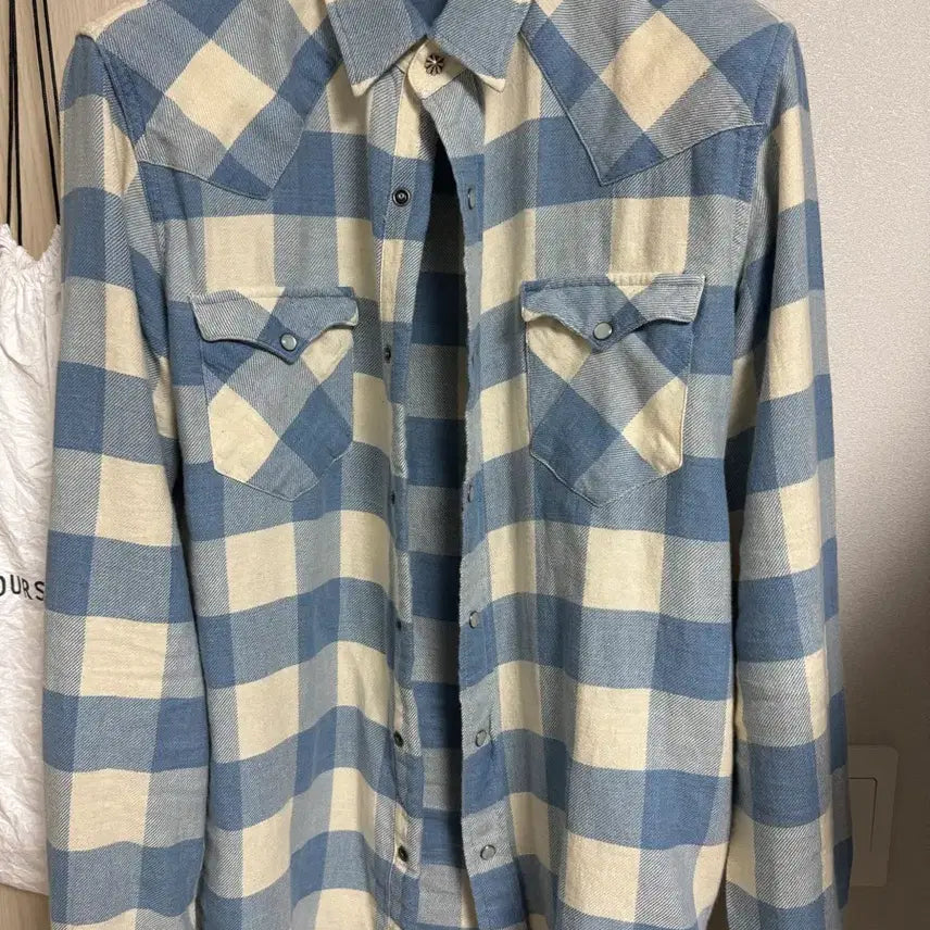 [SOLD OUT] RRL 플래드 트윌 체크 셔츠(이동휘 셔츠)