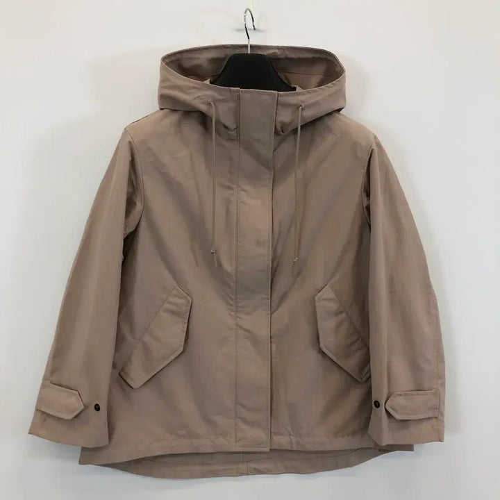 [BUNJANG] Uniqlo Cotton Blend Parka (Beige) - S / 유니클로 코튼블렌드파카 S