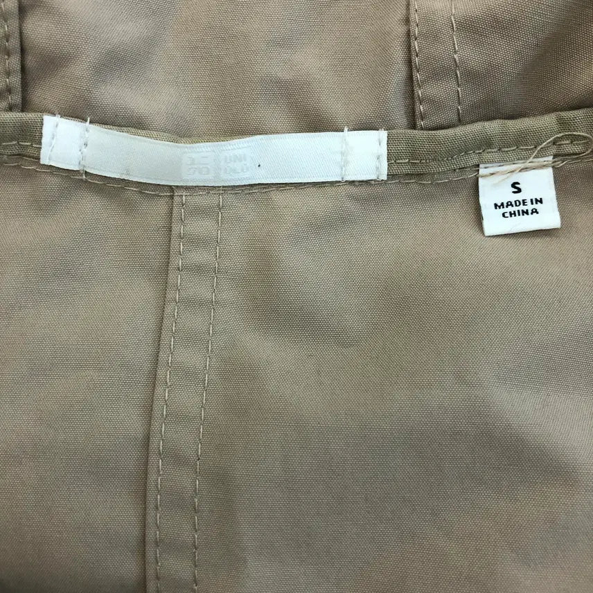 [BUNJANG] Uniqlo Cotton Blend Parka (Beige) - S / 유니클로 코튼블렌드파카 S