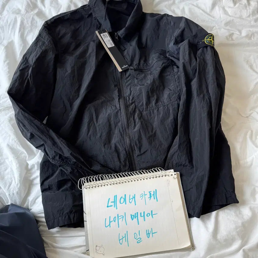 [SOLD OUT] XL) 24SS 스톤아일랜드 나일론 메탈 오버셔츠 자켓 블랙