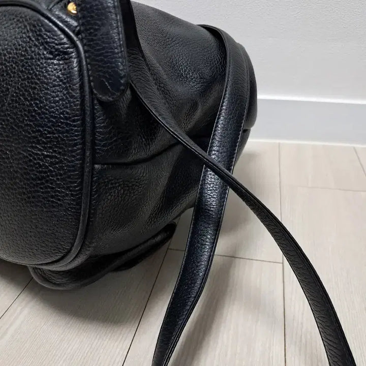 [SOLD OUT] MCM 블랙 가죽 백팩