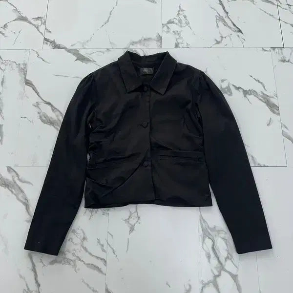 [BUNJANG] NACHE Black Shirring Jacket (Size S) / NACHE 나체 블랙 셔링 자켓