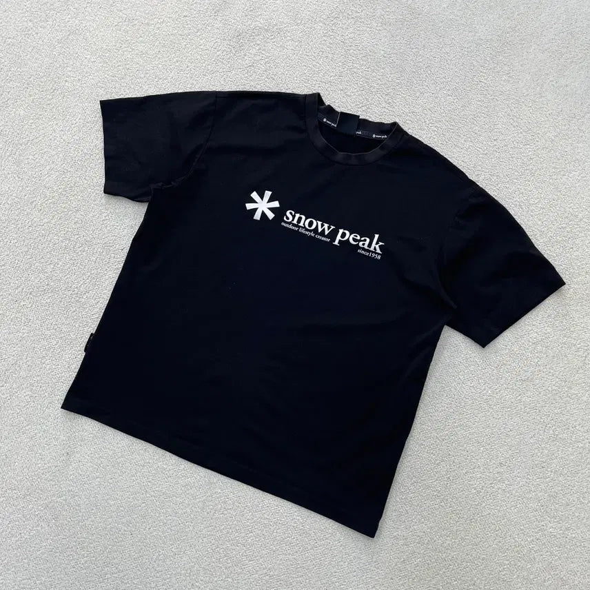 [BUNJANG] Snow Peak Big Logo Short Sleeve T-shirt / 100 스노우피크 빅로고 반팔티 0420M