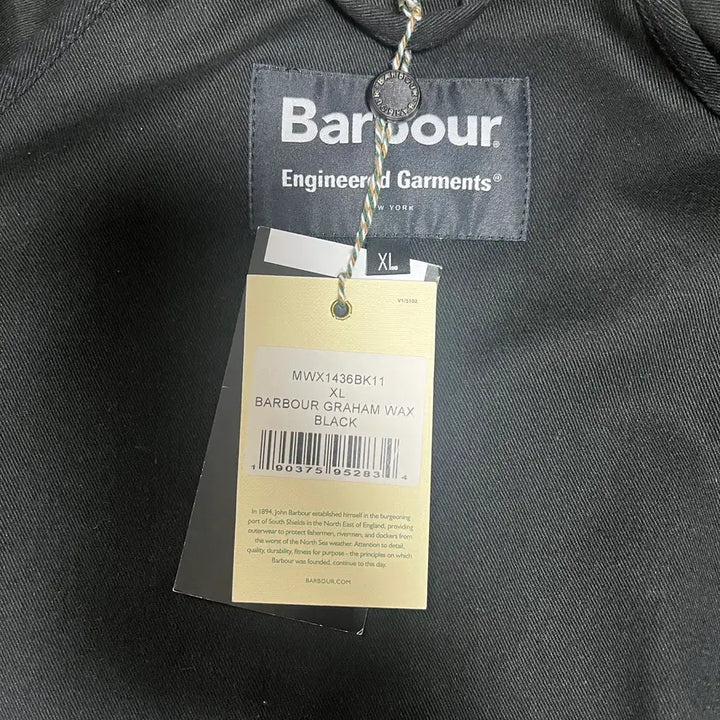 [BUNJANG] Barbour Engineered Garments Graham Black Jacket XL / 바버 x 엔지니어드 가먼츠 그라함 블랙 XL