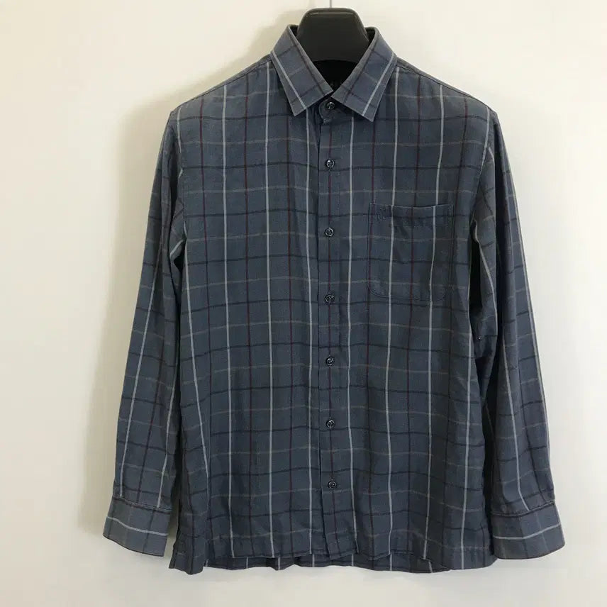 [BUNJANG] DAKS Casual Check Shirt (Blue) [95] / DAKS 닥스 캐주얼 체크셔츠 블루[95]