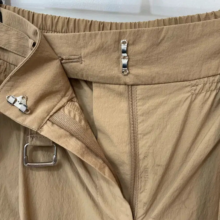[BUNJANG] Misense Beige Nylon Wide Pants / 미센스 베이지 나일론 와이드 팬츠