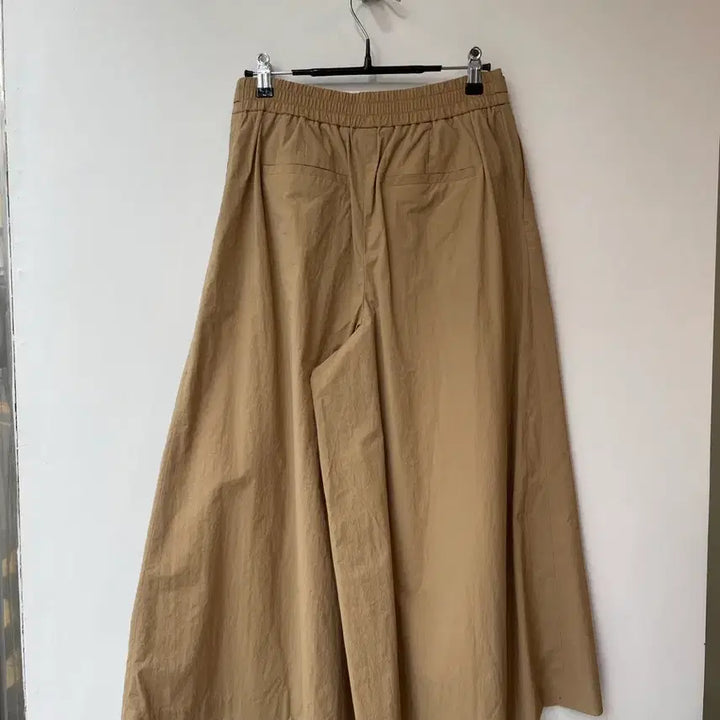 [BUNJANG] Misense Beige Nylon Wide Pants / 미센스 베이지 나일론 와이드 팬츠